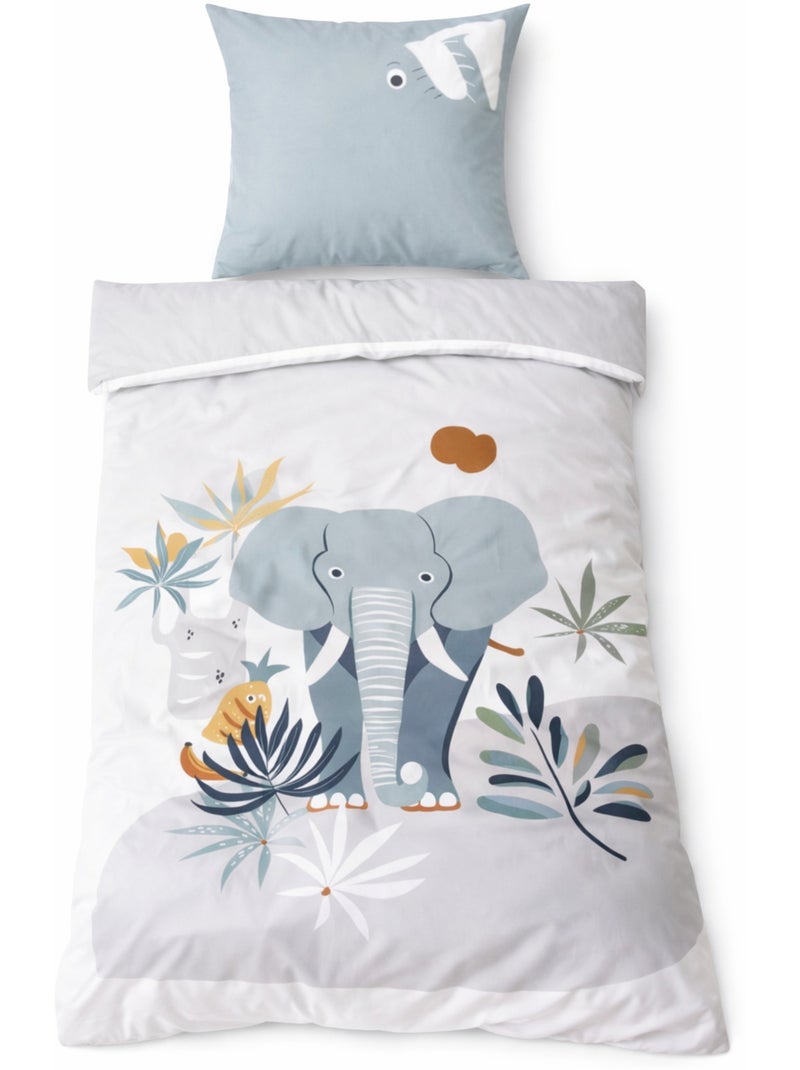 Parure de lit ELEPH Microfibre Gris - Kiabi