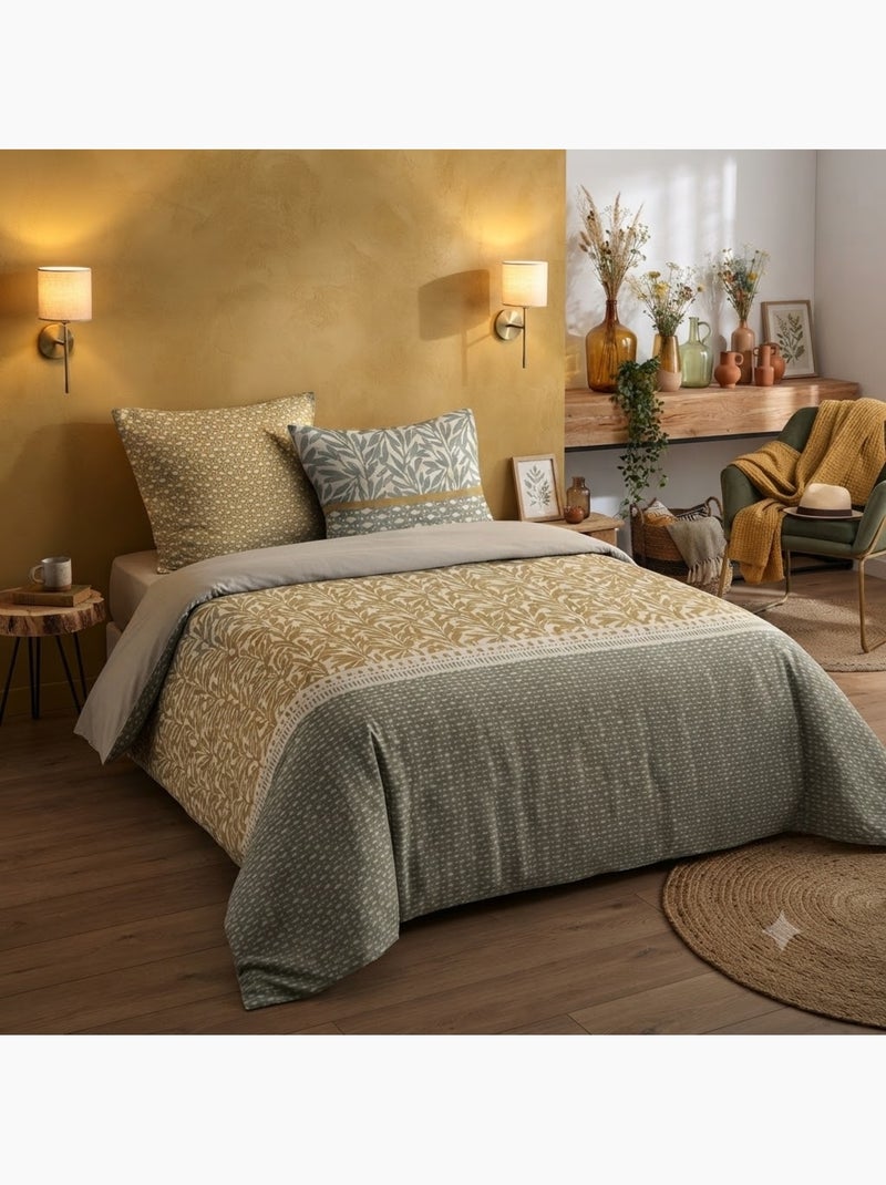 Parure de lit embruns Jaune moutarde - Kiabi