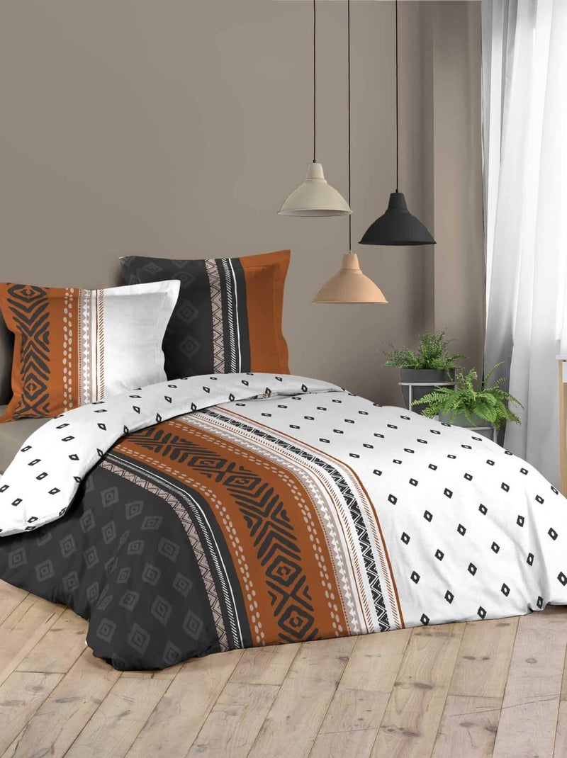 Parure de lit EMELINE Orange - Kiabi