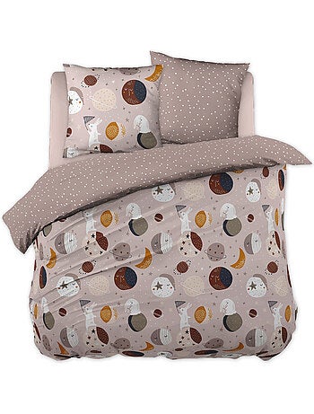 Parure de lit en coton 57 fils imprimé sky dream – plusieurs tailles
