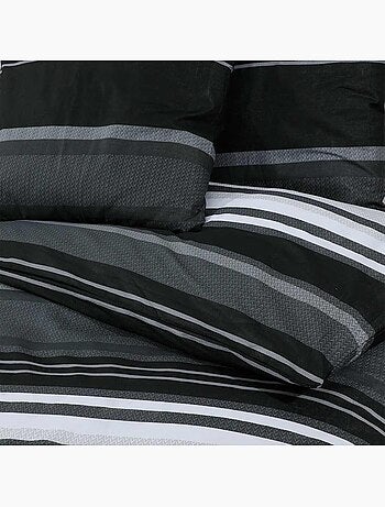 Parure de lit en coton au toucher doux à boutons cachés - vidaxl