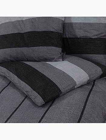 Parure de lit en coton au toucher doux à boutons cachés - vidaxl