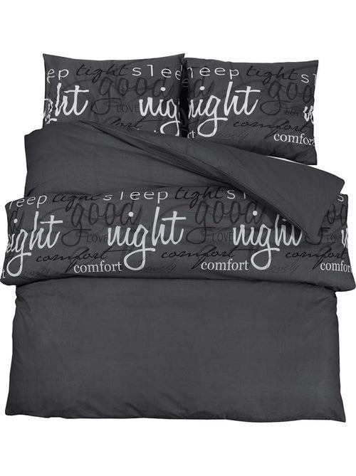 Parure de lit en coton au toucher doux à boutons cachés - vidaxl - Kiabi Parure de lit en coton au toucher doux à boutons cachés - vidaxl - Kiabi
