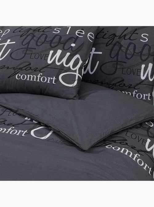 Parure de lit en coton au toucher doux à boutons cachés - vidaxl - Kiabi Parure de lit en coton au toucher doux à boutons cachés - vidaxl - Kiabi