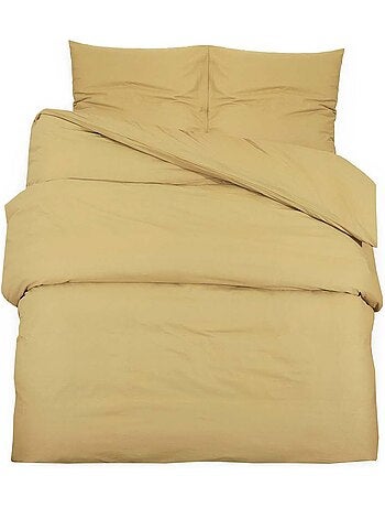 Parure de lit en coton au toucher doux à boutons cachés - vidaxl