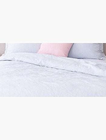 Parure de lit en Coton et Lin Lavé UNI