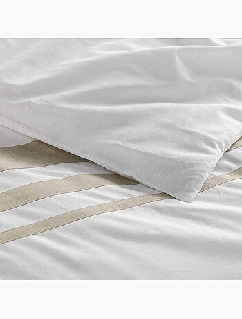 Parure de lit en coton finition lin