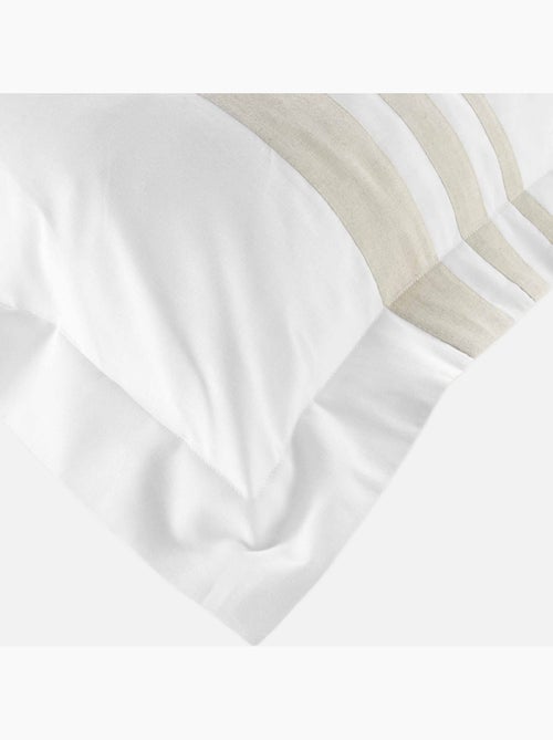 Parure de lit en coton finition lin - Kiabi Parure de lit en coton finition lin - Kiabi