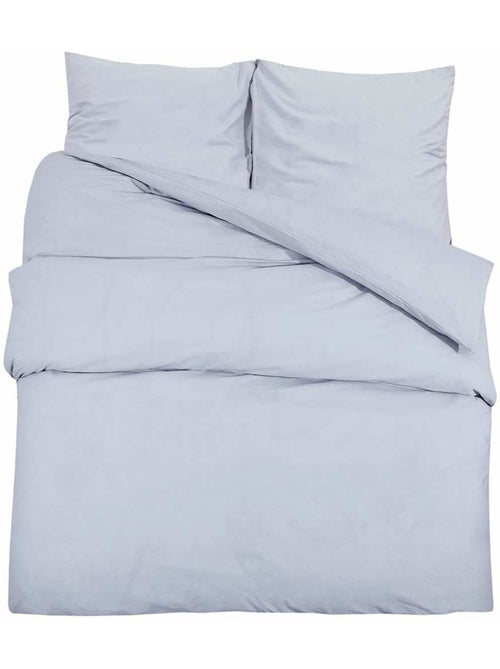 Parure de lit en coton housse de couette et taies - vidaxl - Kiabi Parure de lit en coton housse de couette et taies - vidaxl - Kiabi