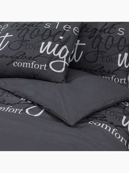 Parure de lit en coton housse de couette et taies - vidaxl - Kiabi Parure de lit en coton housse de couette et taies - vidaxl - Kiabi