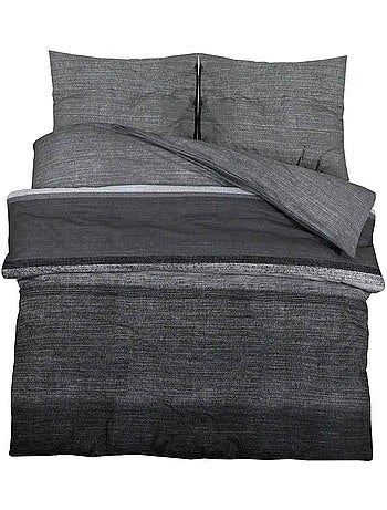 Parure de lit en coton housse de couette et taies - vidaxl