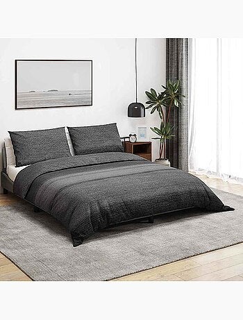 Parure de lit en coton housse de couette et taies - vidaxl