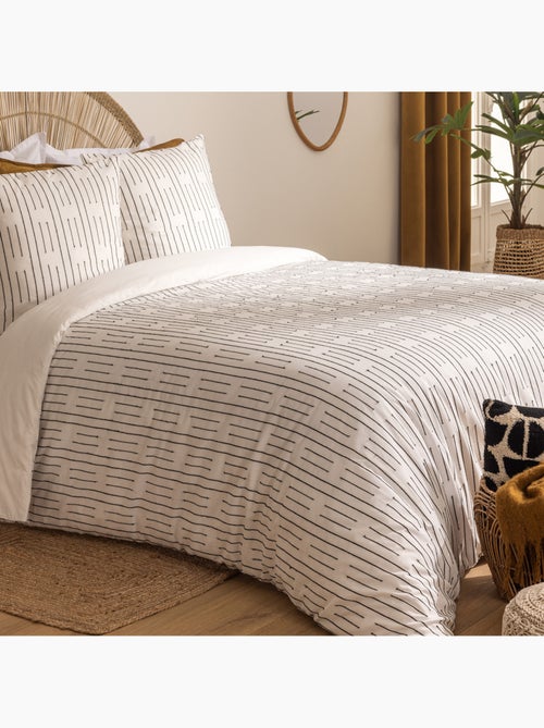 Parure de lit en coton kain - Kiabi