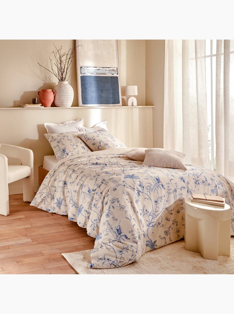 Parure de lit en coton KYOTO Blanc - Kiabi