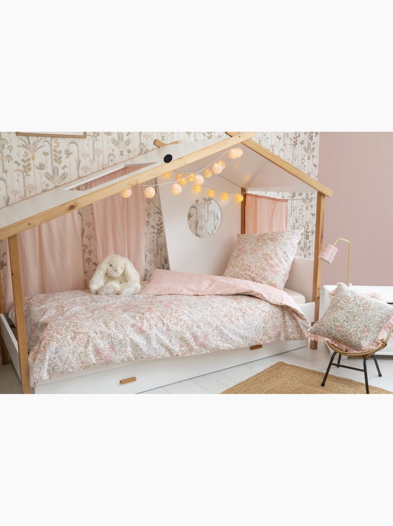 Parure de lit en coton pimprennelle Rose - Kiabi