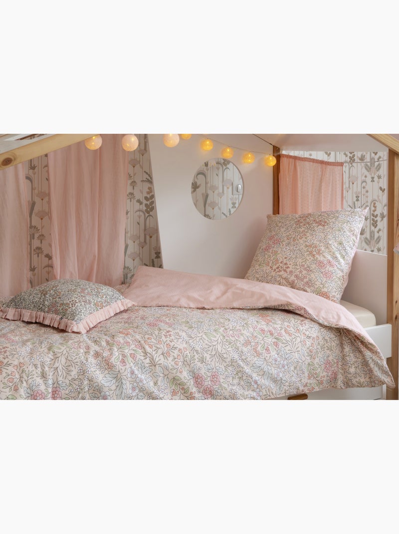 Parure de lit en coton pimprennelle Rose - Kiabi
