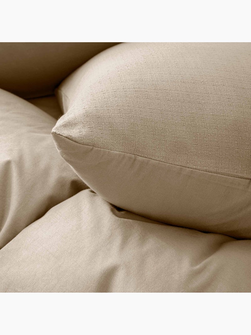 Parure de lit en coton relief collection clara Beige - Kiabi