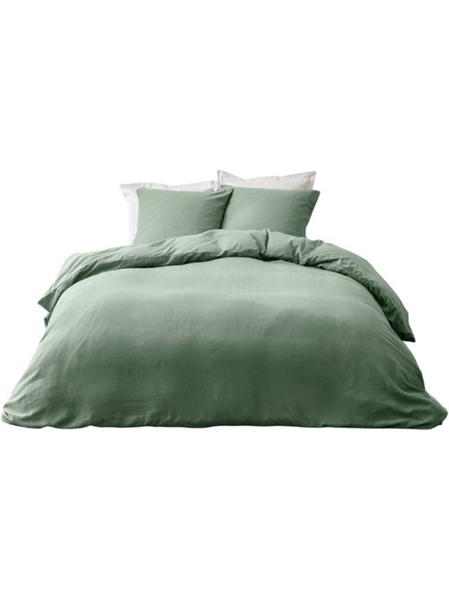 Parure de lit en coton relief Collection Clara - Kiabi