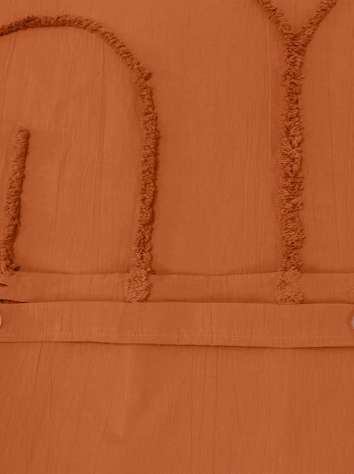 Parure de lit en coton tufté arches - Kiabi