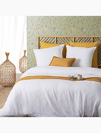 Parure de lit en double gaze de coton