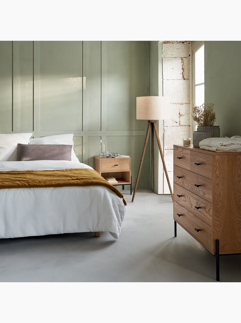 Parure de lit en double gaze de coton Blanc - Kiabi