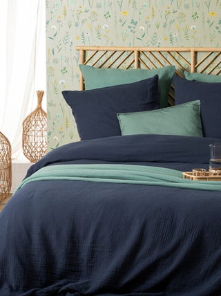 Parure de lit en double gaze de coton