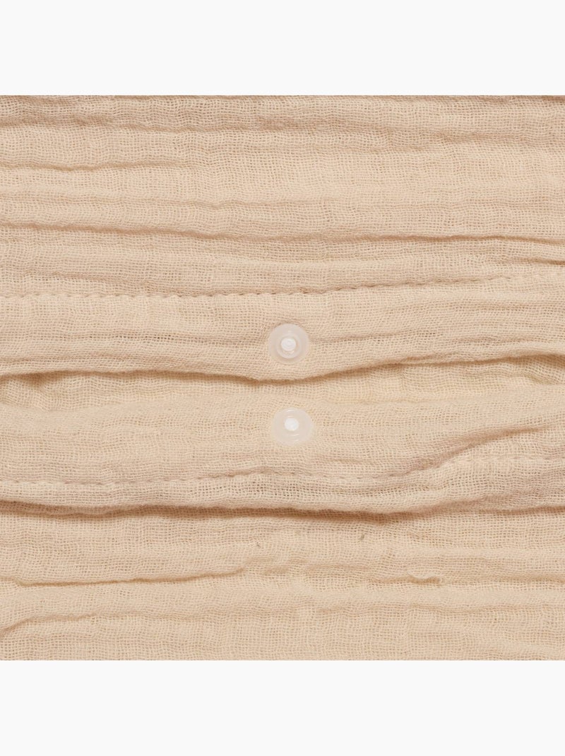 Parure de lit en double gaze de coton flora Lin - Kiabi