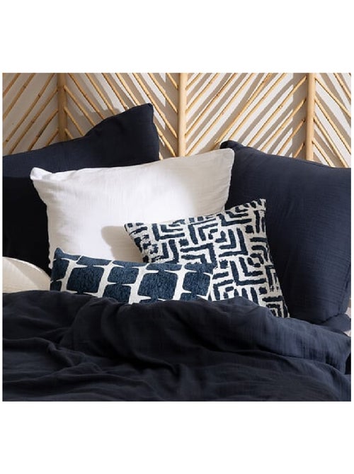 Parure de lit en double gaze de coton Floria - Kiabi
