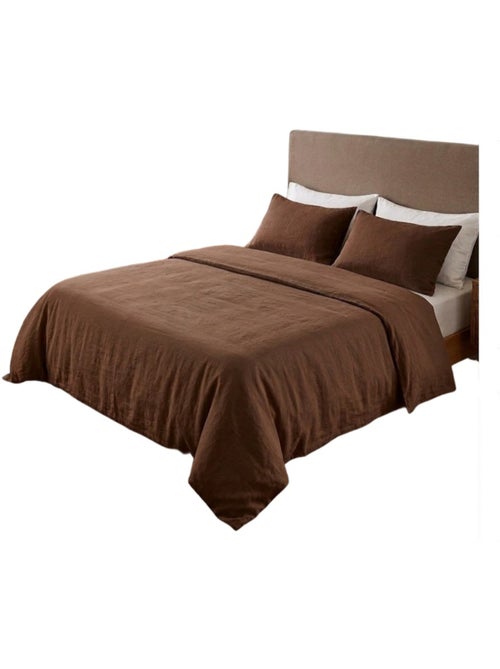 Parure de lit en double gaze de coton Floria - Kiabi
