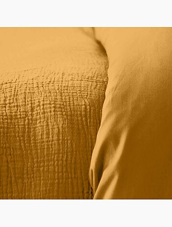 Parure housse de couette 100 % gaze de coton ozen