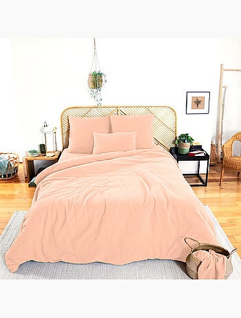 Parure housse de couette 100 % gaze de coton ozen