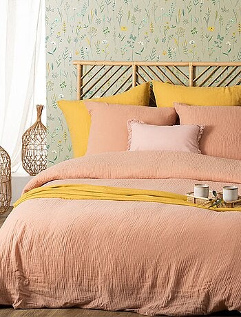 Parure de lit en double gaze de coton