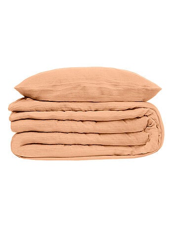 Parure de lit en double gaze de coton