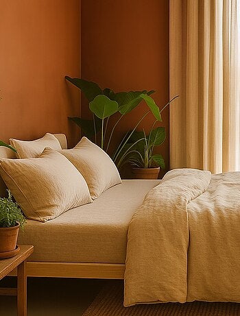 Parure de lit en Gaze de Coton - Promo linge