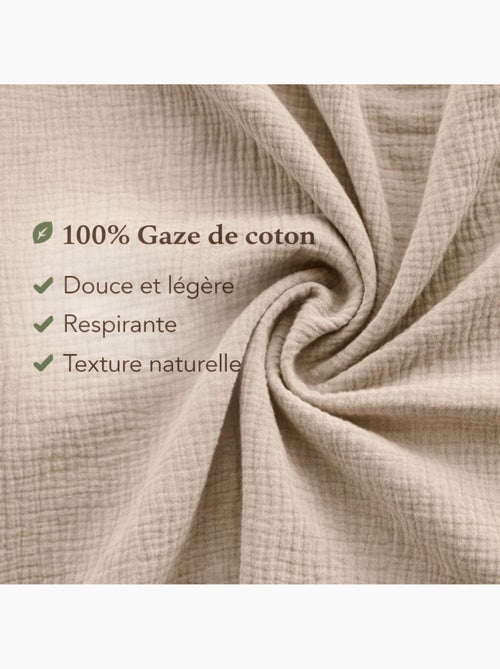 Parure de lit en Gaze de Coton - Promo linge - Kiabi