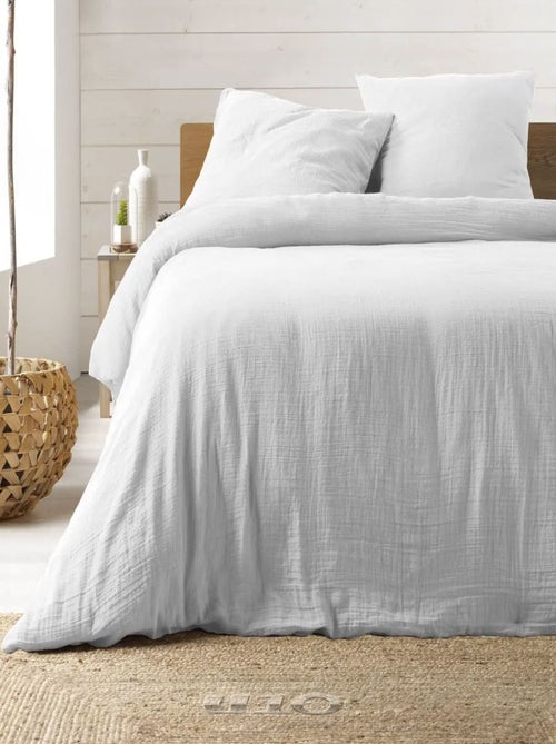 Parure de lit en Gaze de Coton - Promo linge - Kiabi