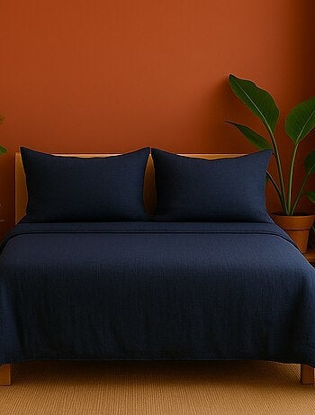 Parure de lit en Gaze de Coton - Promo linge