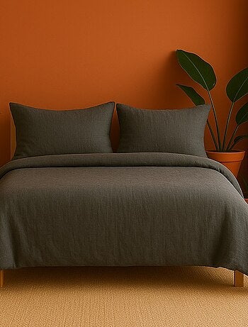 Parure de lit en Gaze de Coton - Promo linge