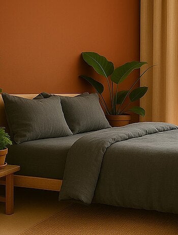 Parure de lit en Gaze de Coton - Promo linge