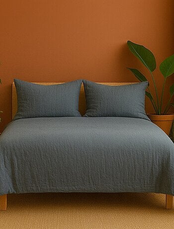 Parure de lit en Gaze de Coton - Promo linge