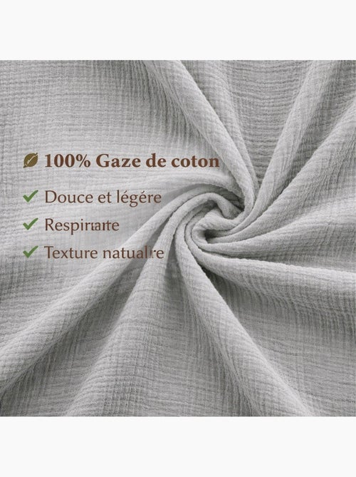 Parure de lit en Gaze de Coton - Promo linge - Kiabi