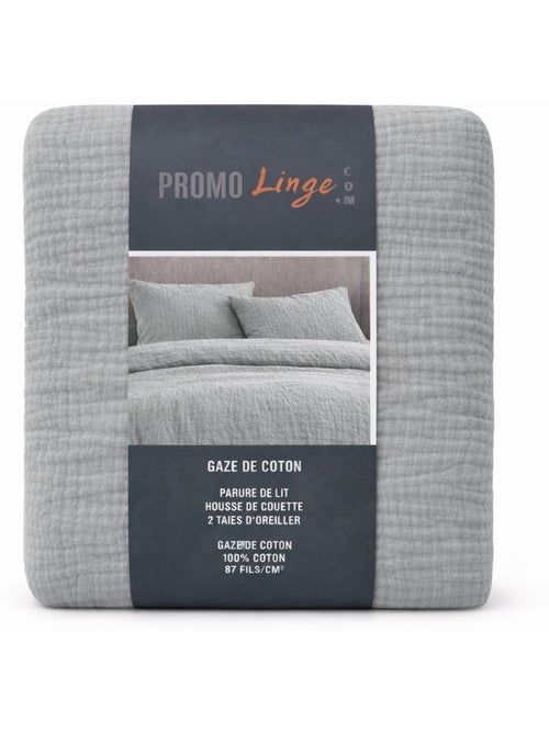 Parure de lit en Gaze de Coton - Promo linge - Kiabi