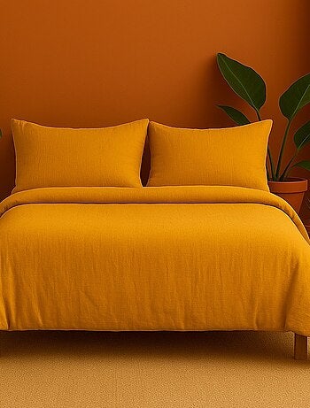 Parure de lit en Gaze de Coton - Promo linge