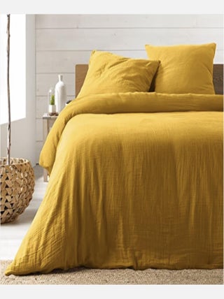 Parure de lit en Gaze de Coton - Promo linge