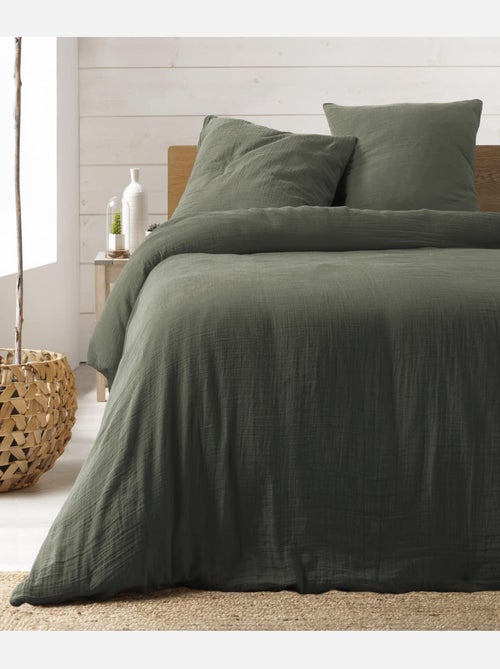 Parure de lit en Gaze de Coton - Promo linge - Kiabi