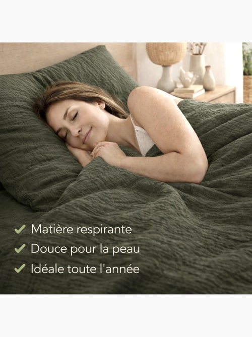 Parure de lit en Gaze de Coton - Promo linge - Kiabi