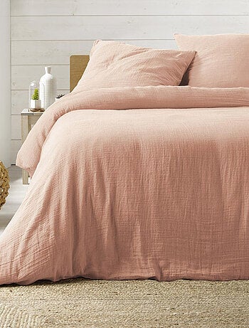 Parure de lit en Gaze de Coton - Promo linge