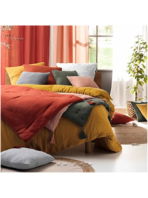 Parure de lit en Gaze de Coton - Promo linge - Kiabi