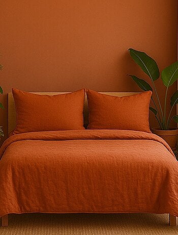 Parure de lit en Gaze de Coton - Promo linge