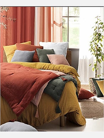 Parure de lit en Gaze de Coton - Promo linge